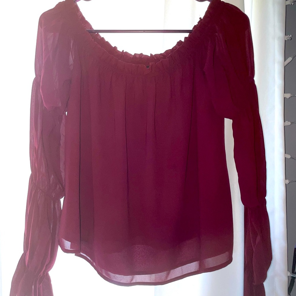 F21 off the shoulder top